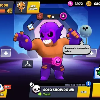 Brawl Stars Accounts Trophy 1008 |19 Brawler|3 Max Lv Hypercharge(Shelly,Penny,Edgar)|4380 Bling | 1 Epic Skins|Protecty