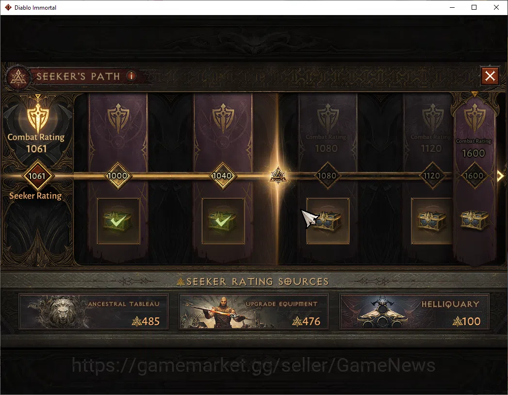 Diablo Immortal Accounts NA - High heaven|CS ON|Lv60(900)|Necromancer|CR 41 image 13