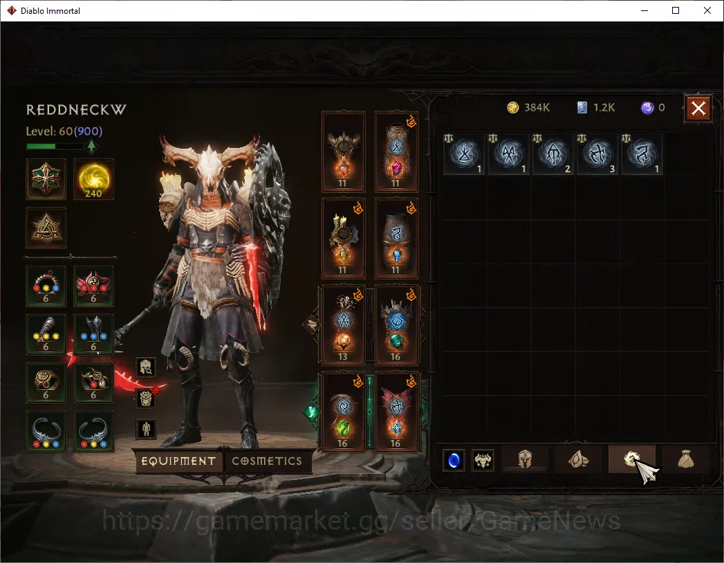 Diablo Immortal Accounts NA - High heaven|CS ON|Lv60(900)|Necromancer|CR 41 image 8