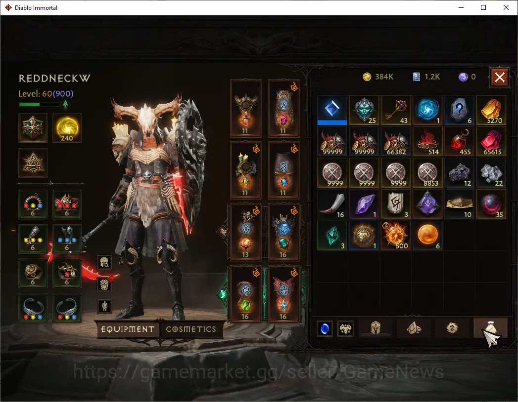 Diablo Immortal Accounts NA - High heaven|CS ON|Lv60(900)|Necromancer|CR 41 image 9