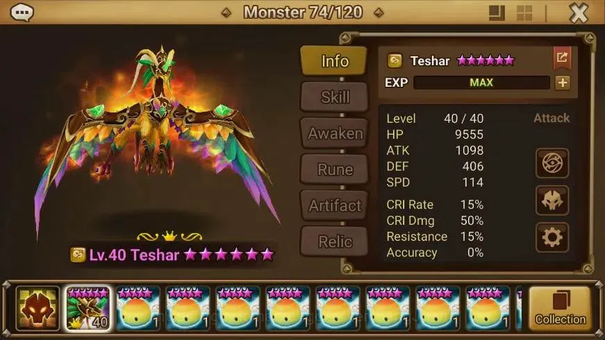 Summoners War: Sky Arena Accounts GLOBAL | NB 5 TESHAR,Starter Gacha 115 12Y+160 11Y image 2