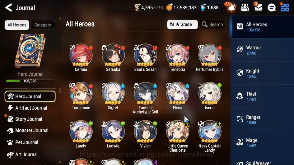 Epic Seven Accounts GLOBAL Unverif|New Era|5 ML(LOT Scales, NC Landy,  image 15