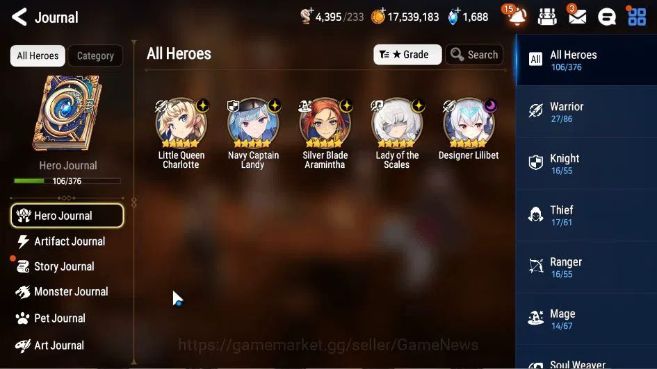 Epic Seven Accounts GLOBAL Unverif|New Era|5 ML(LOT Scales, NC Landy,  image 16
