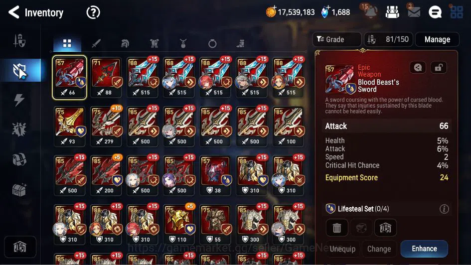 Epic Seven Accounts GLOBAL Unverif|New Era|5 ML(LOT Scales, NC Landy,  image 9