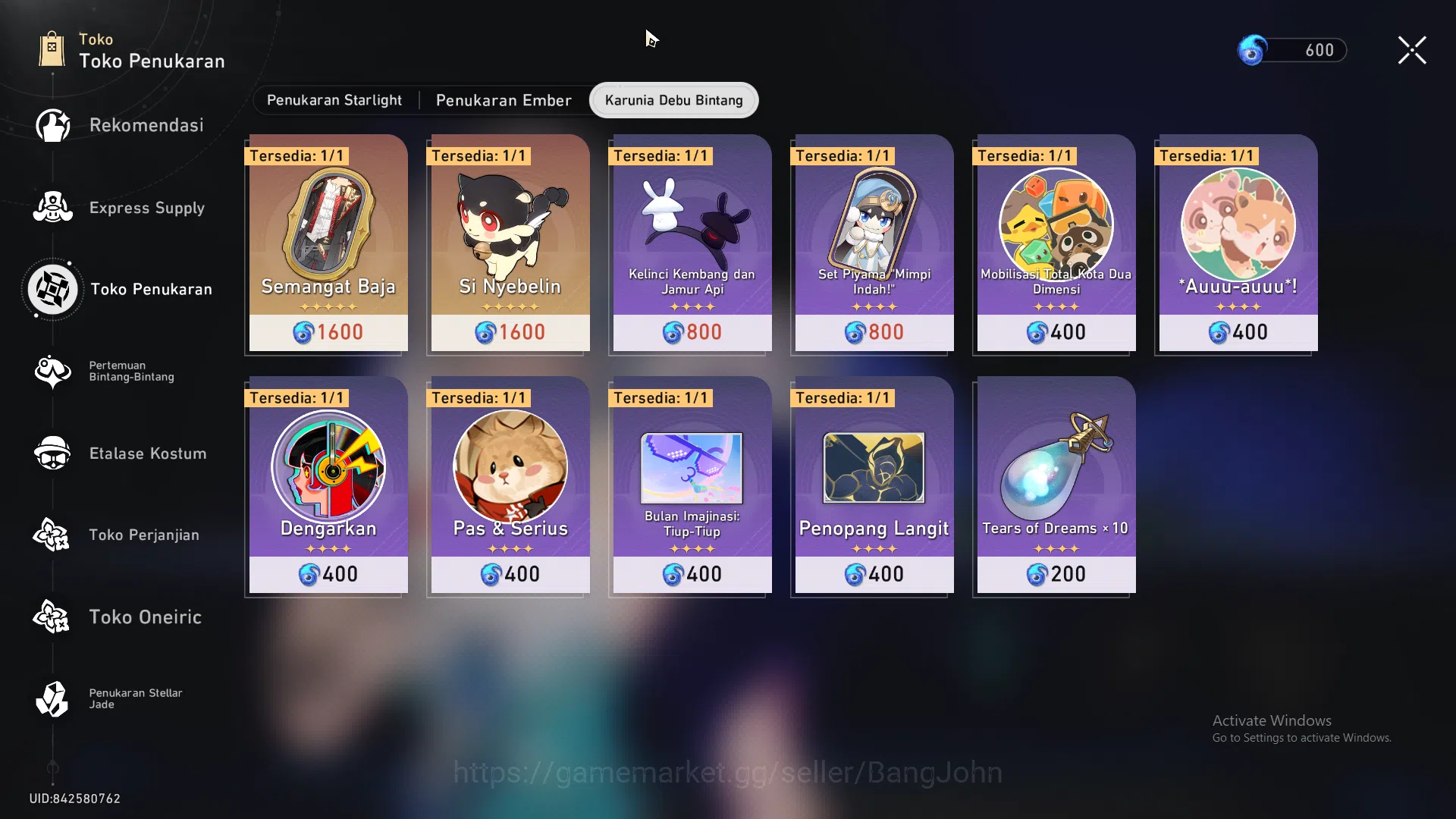 Honkai Star Rail Accounts ASIA|TL 37|4 limit|Yao Guang,Kafka,DanHeng PT,Ruan image 6