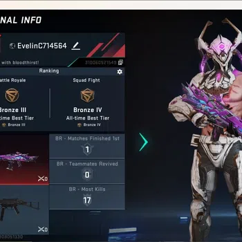 Blood Strike Accounts Others ASIA|1 Eternal Gun: M4A1-Blight's Embrace|1 Legendary Gun|1 Epic Name-Changing Card|Ultra