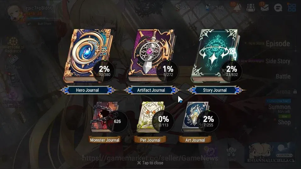 Epic Seven Accounts GLOBAL UnVerif|New Era|2 ML(Rhiana&Luciel,BYStHway image 3