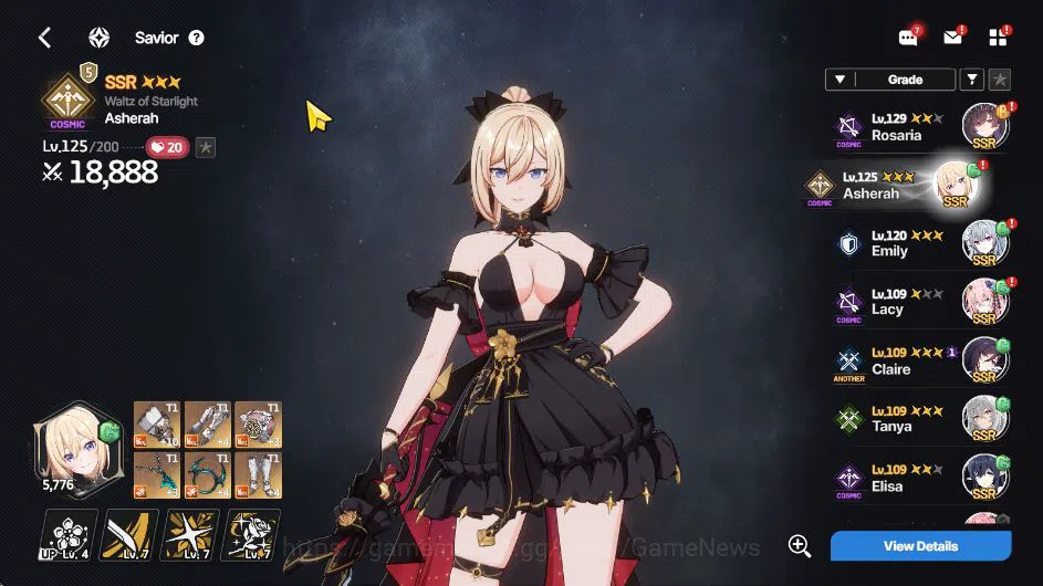 StarSavior Accounts Global|Lv 46|26 SSR 4LB3 [Asherah WaltzLB3+Arc,Ros image 3