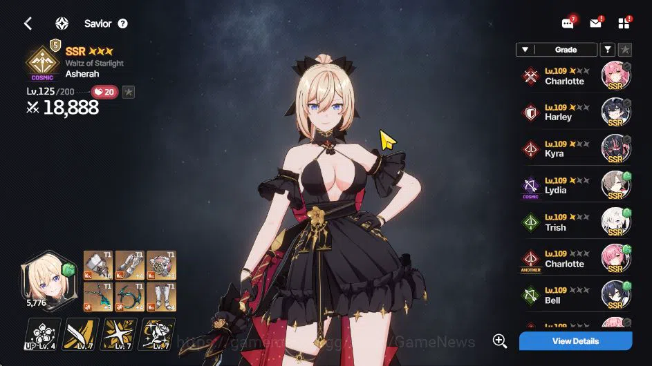 StarSavior Accounts Global|Lv 46|26 SSR 4LB3 [Asherah WaltzLB3+Arc,Ros image 4