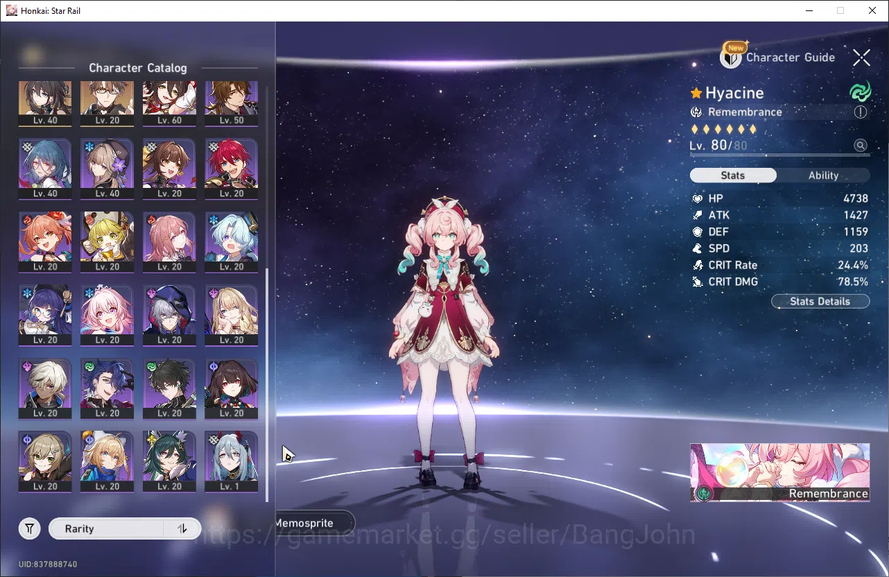 Honkai Star Rail Accounts ASIA TL67 14 Limit Castorice Prime Team + Sign | P image 13