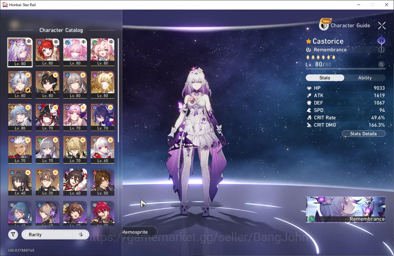Honkai Star Rail Accounts ASIA TL67 14 Limit Castorice Prime Team + Sign | P image 14