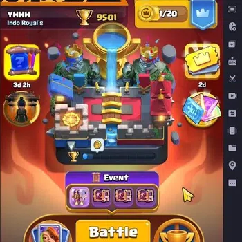 Clash Royale Accounts Starter Trophy 9501|CL 1408|KTL 13|120 Cards|2x Lv.15 Cards|2 Hero|6 Champ|8 Evo|Arena 24|309