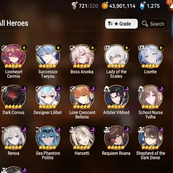 Epic Seven Accounts High-End Global UnVerif|16ML(Lisette,Sheperd,School Nurs Yulha,Lots,etc)+(Full