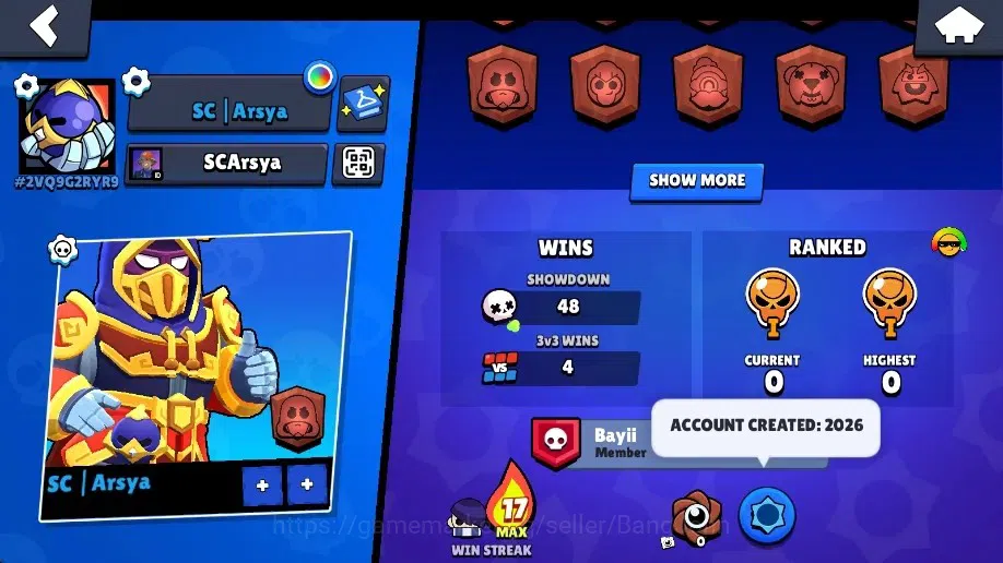 Brawl Stars Accounts Global | 1116 Thropy|17 Brawlers|3 Max+Hypercharge image 3
