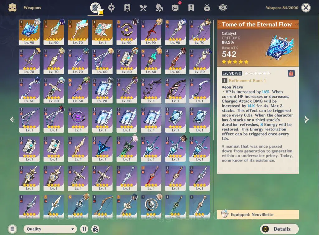 Genshin Impact Accounts ASIA|AR57|6Limited+1(*5Weapon)|Neuvillette+sign,Fu image 6