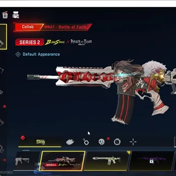 Blood Strike Accounts Collab Skin ASIA|Collab AOT2 M4A1-Battle Of Faith+ 3 ULTRA