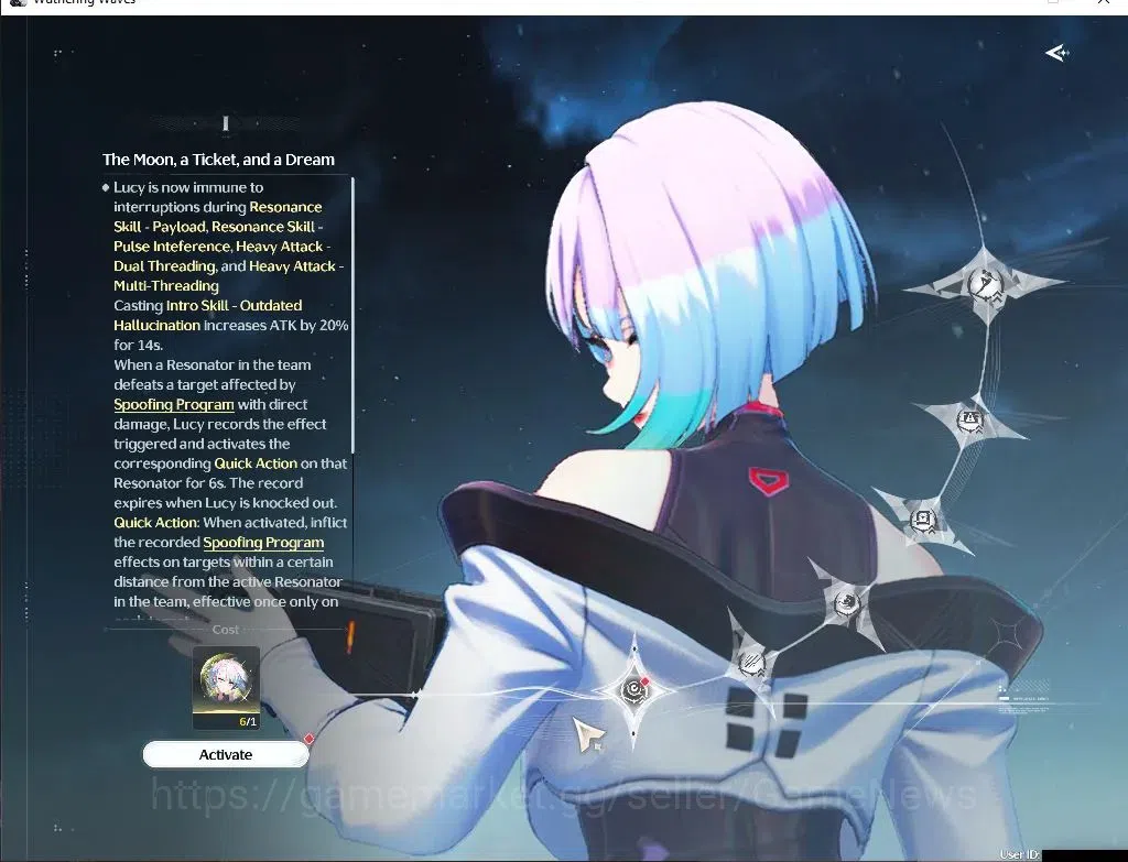 Wuthering Waves Accounts Others SEA |UL 48|3 Limited| Lucy RC 6 + Sign, Rebecca, Shorekeeper |DB Lvl 30|Female MC|Log 3
