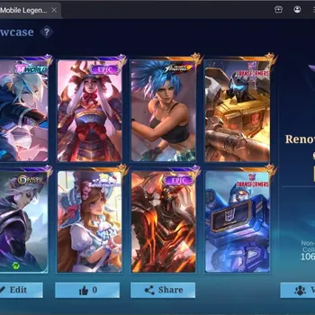 Mobile Legends: Bang Bang Accounts Collector Global|291S|Renowned|KOF karina,TF Roger,TF Popol,Sanrio Floryn,Epic Nana,Epic