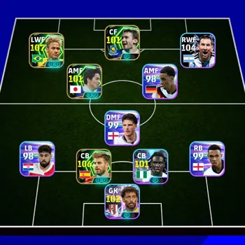 eFootball Accounts Legends & Iconic Players Gerard Pique 106 I Neymar 108 I Vozinha 104 I Shevchenko 102 I Messi 104 I Lamin