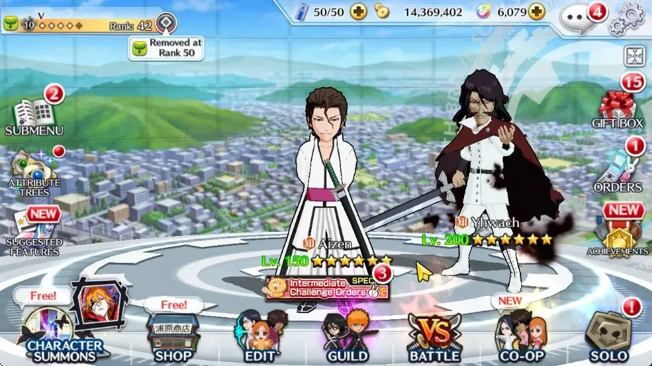 Bleach: Brave Souls Accounts Starter Global | 24K BP+6K Orb | Fresh Story | Aizen FBV | Yhwach TYBW24 | Tensa Zangetsu 1