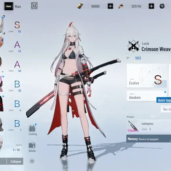 Punishing: Gray Raven Accounts Mid-Game ASIA|Lv 42|S Lucia Crimson Weave,A Bridget Ardeo,A Lee P|10k BC+3k YC|1 S Omniframe
