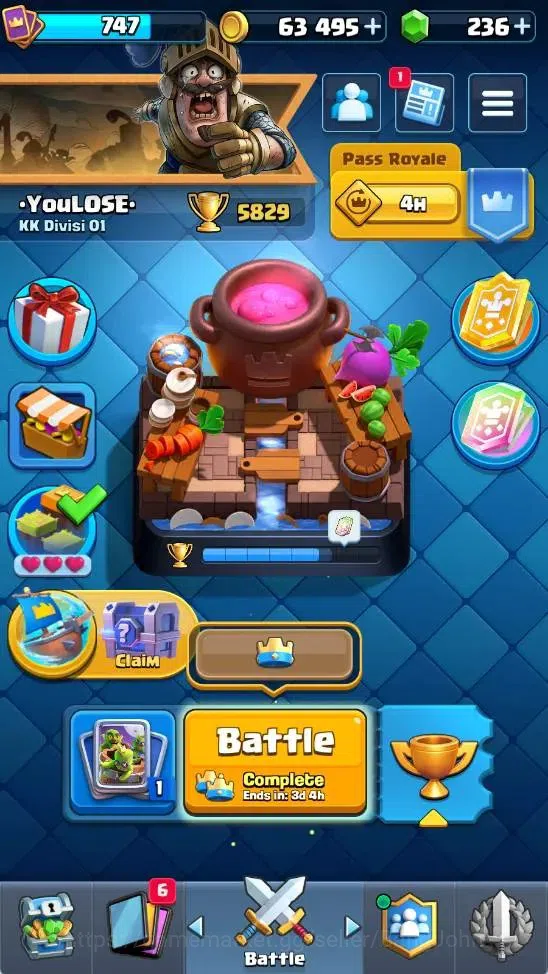 Clash Royale Accounts Mobile |KTL 11|Trophy 5829|1 Hero|7 Evo|1 Champ Ca image 1