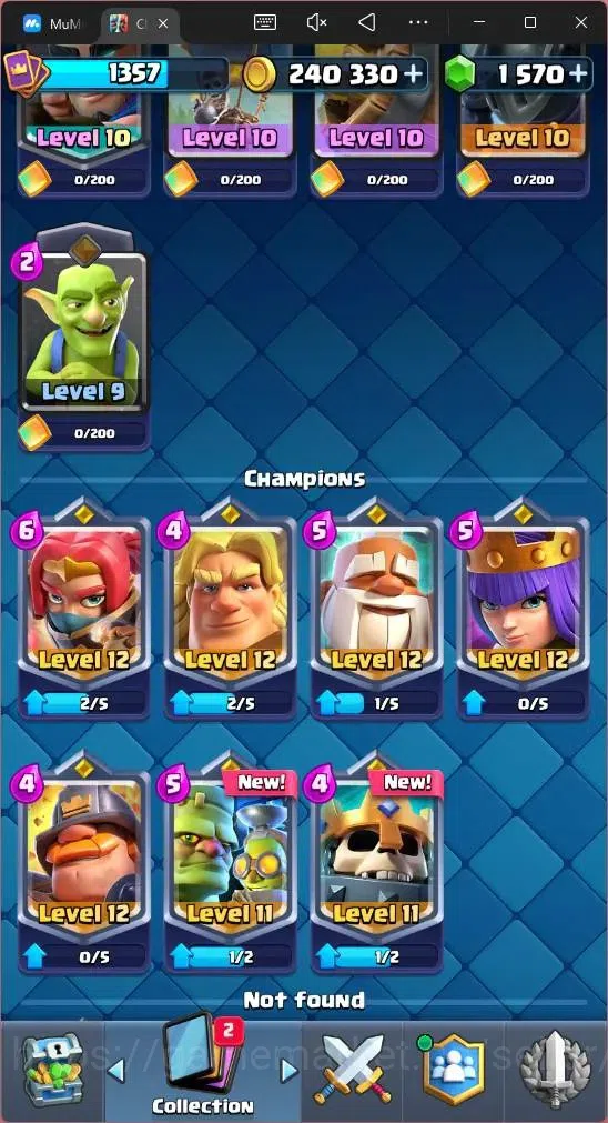 Clash Royale Accounts Global |CL 1357|KTL 13|Trophy 8734|120 Card|3 L15| image 12
