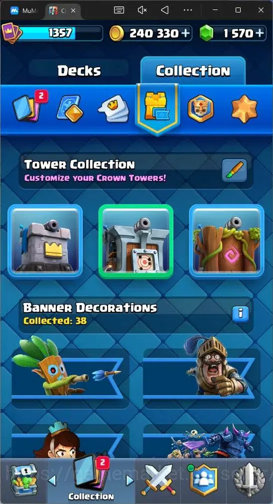 Clash Royale Accounts Global |CL 1357|KTL 13|Trophy 8734|120 Card|3 L15| image 16