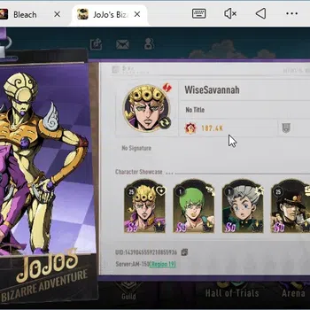 JoJo’s Bizarre Adventure: All Star Battle R Accounts America | 6 SSR | Jotaro K, Giorno G, Koichi H, F.F B1, M Avdol, ETC