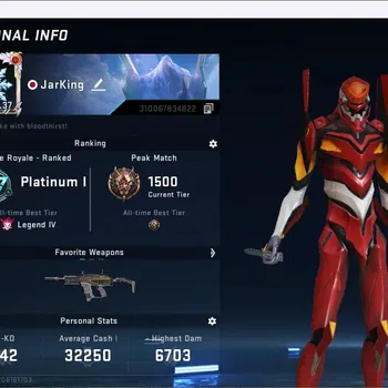 Blood Strike Collab Skin ASIA |COLLAB MCX EVA-EVA-00|1 EVA STRIKER|1BLEACH  image 1