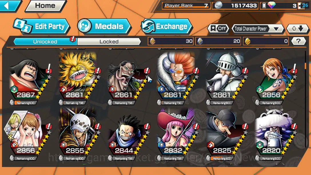 One Piece Bounty Rush Accounts Global |EX 4|TFE D.Luffy,Strongest Creature Creatu image 6