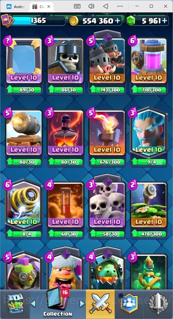 Clash Royale Accounts Mobile |Trophy 10638|3 EVO Cards|2 Hero Cards|5961 image 10