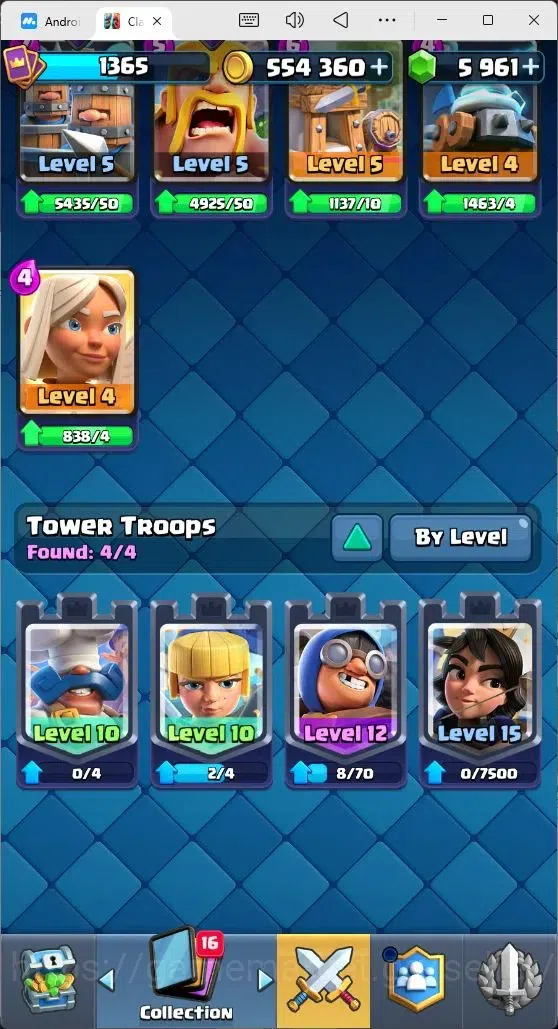 Clash Royale Accounts Mobile |Trophy 10638|3 EVO Cards|2 Hero Cards|5961 image 13