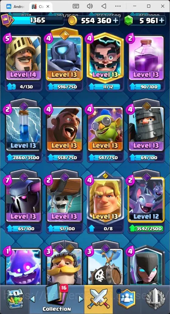 Clash Royale Accounts Mobile |Trophy 10638|3 EVO Cards|2 Hero Cards|5961 image 4