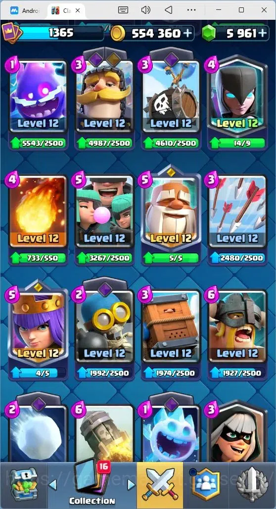 Clash Royale Accounts Mobile |Trophy 10638|3 EVO Cards|2 Hero Cards|5961 image 5