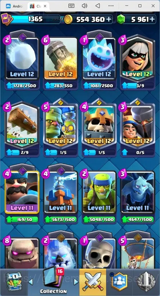 Clash Royale Accounts Mobile |Trophy 10638|3 EVO Cards|2 Hero Cards|5961 image 6