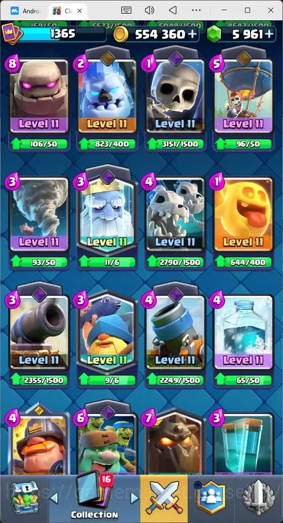 Clash Royale Accounts Mobile |Trophy 10638|3 EVO Cards|2 Hero Cards|5961 image 7