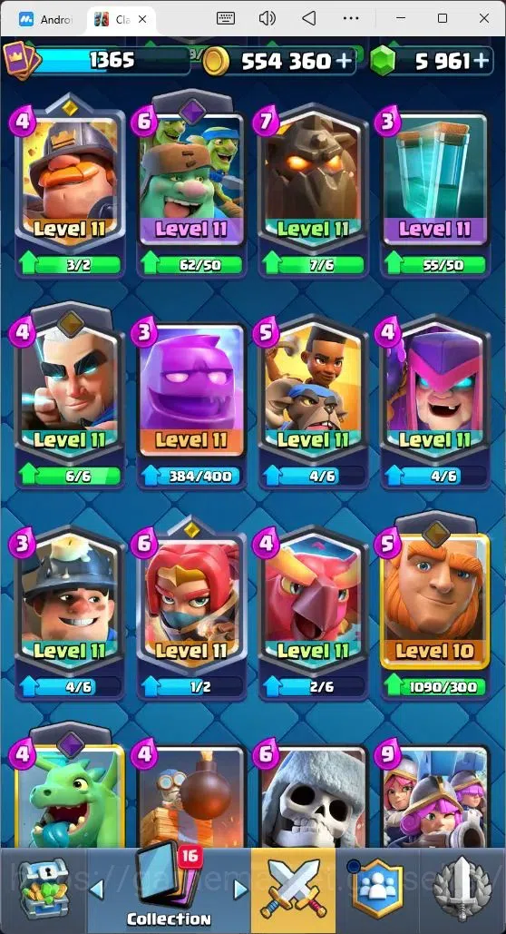 Clash Royale Accounts Mobile |Trophy 10638|3 EVO Cards|2 Hero Cards|5961 image 8