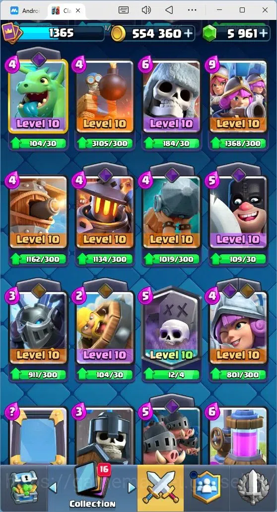Clash Royale Accounts Mobile |Trophy 10638|3 EVO Cards|2 Hero Cards|5961 image 9