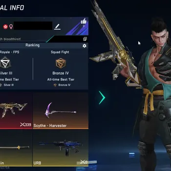 Blood Strike Accounts Starter ASIA|Starter|1 Eternal:MP5-Empyrean|2 ultra:scythe,sedan|3 Legendary:URB,KATANA|Check