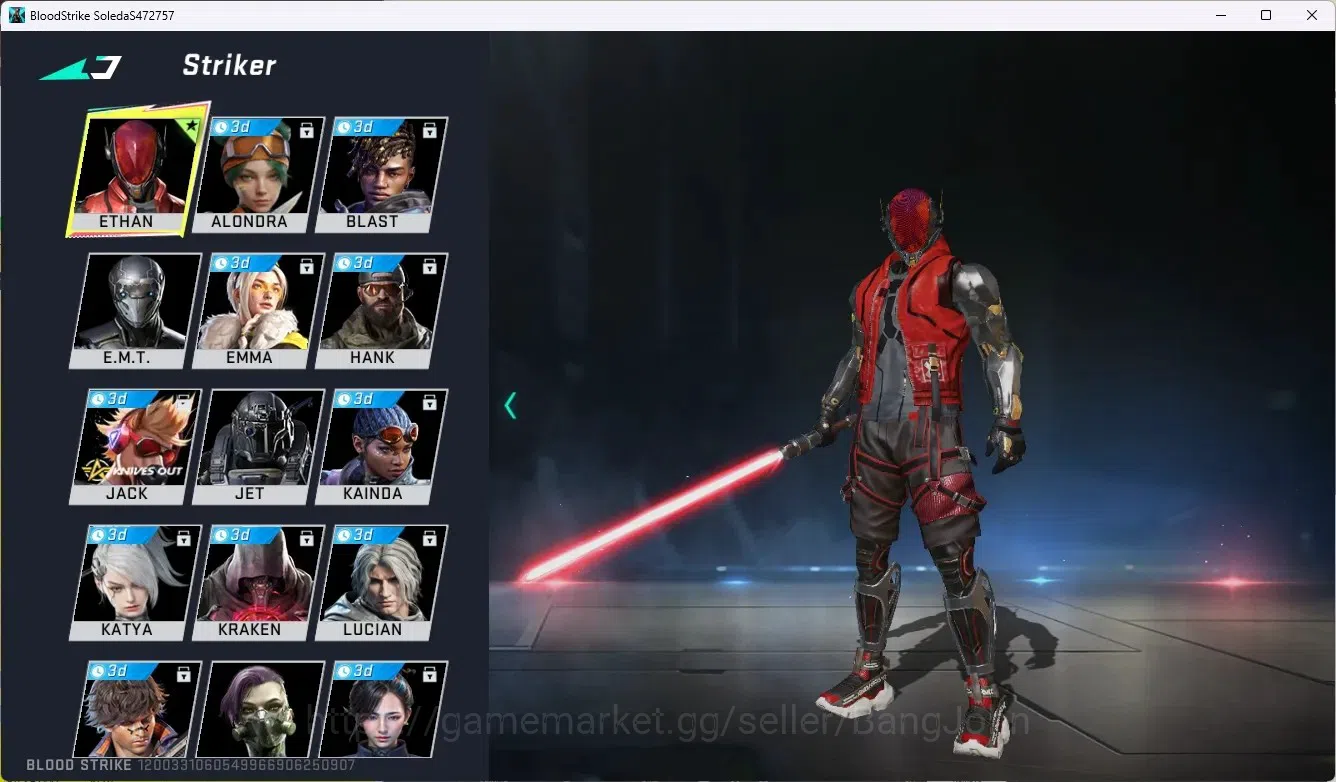 Blood Strike Accounts ASIA | Ultra Melee: Lightblade-Dark Force|2 Legend image 7