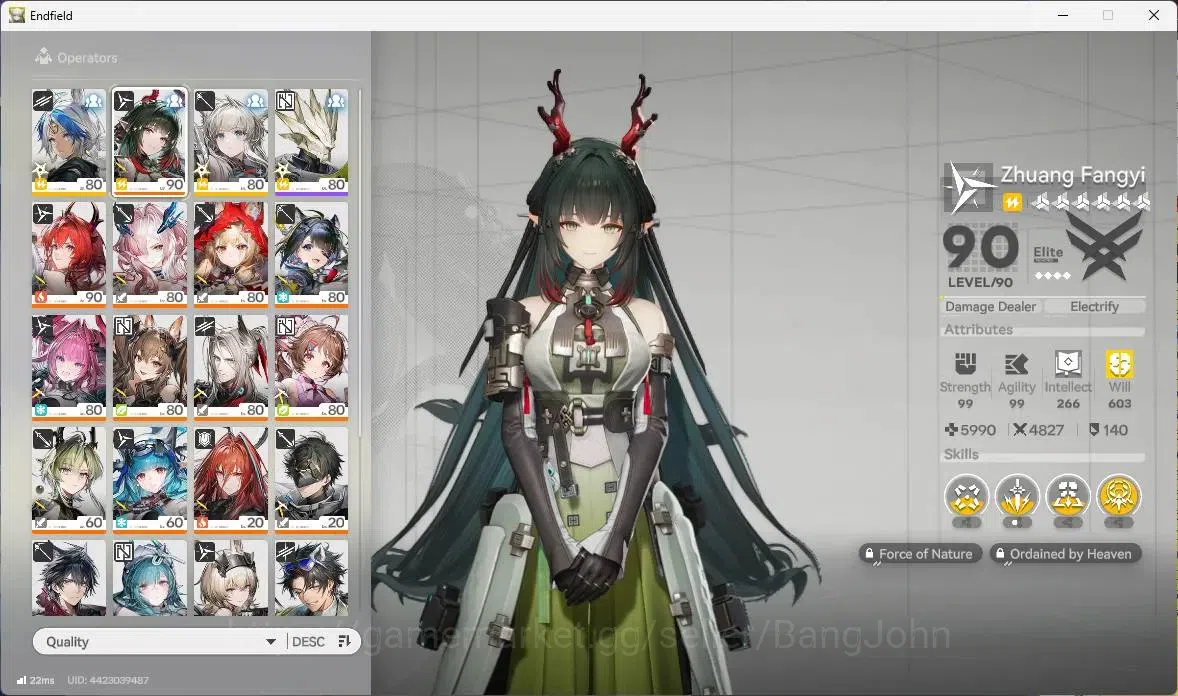Arknights: Endfield Accounts Asia | Lv 58 | 7 Limit |Zhuang Fangyi,Laevatain,Yv image 2