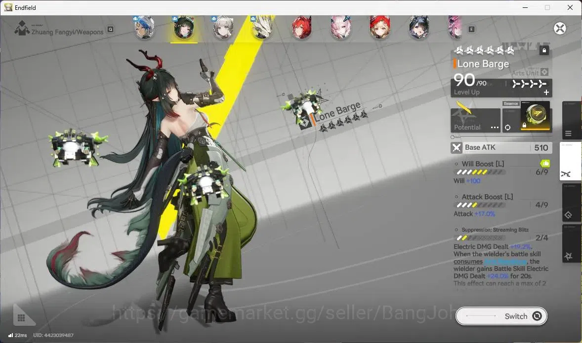 Arknights: Endfield Accounts Asia | Lv 58 | 7 Limit |Zhuang Fangyi,Laevatain,Yv image 4
