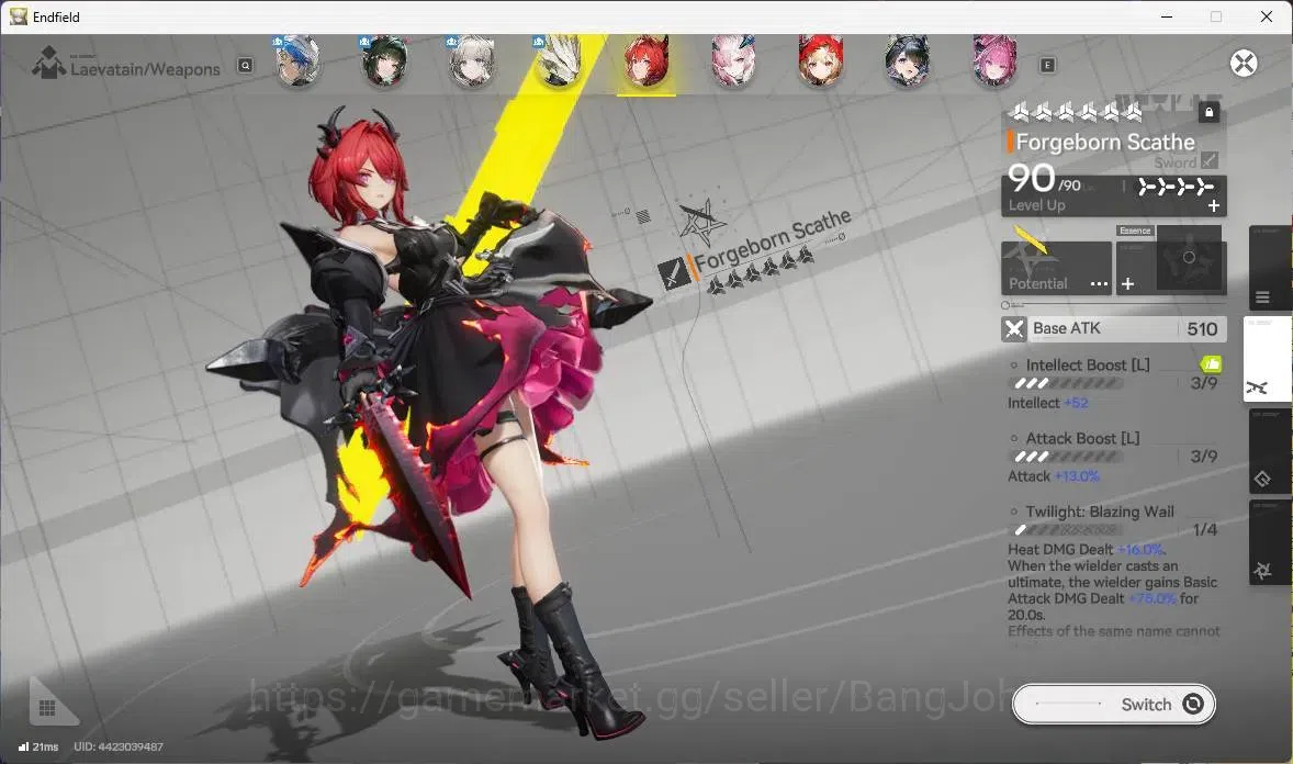 Arknights: Endfield Accounts Asia | Lv 58 | 7 Limit |Zhuang Fangyi,Laevatain,Yv image 5