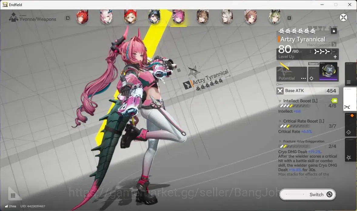 Arknights: Endfield Accounts Asia | Lv 58 | 7 Limit |Zhuang Fangyi,Laevatain,Yv image 6
