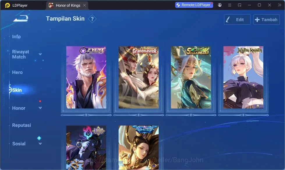 Honor of Kings Accounts GLOBAL|104HR|72SK|Legend Yao+LadySun+LiXin|Sanxing image 3