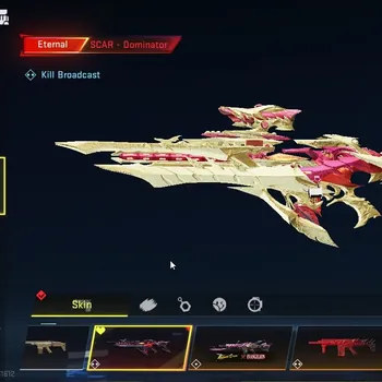 Blood Strike Accounts Collab Skin Asia|Eternal SCAR,MP7,Deagle+Ultra Melee Staff|Collab Mr Iguana,AOT Female Titan,M4A1