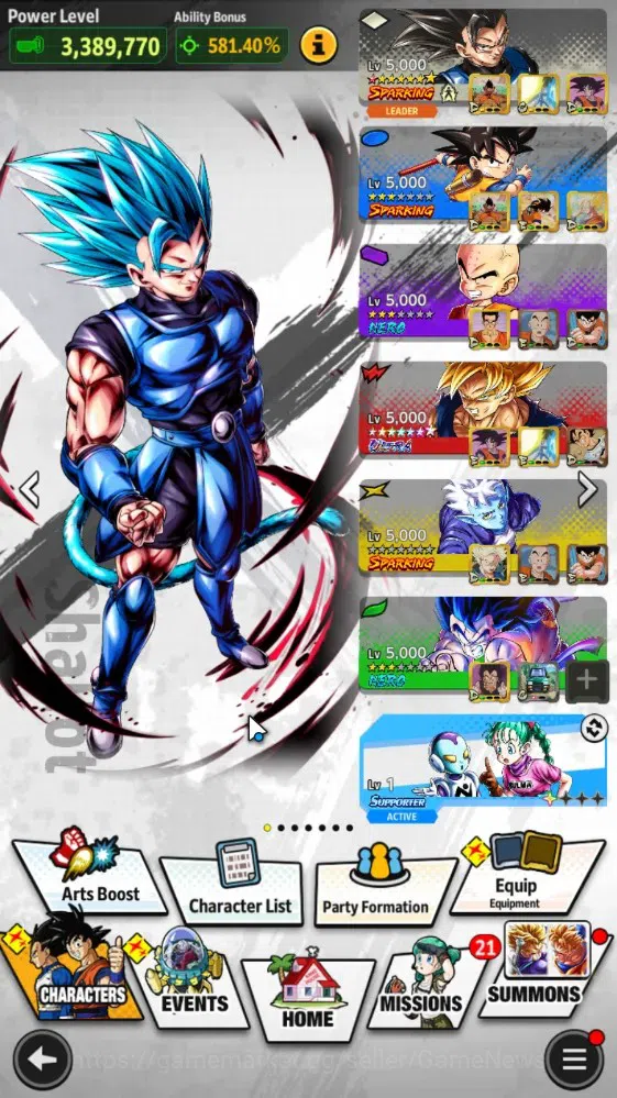 Dragon Ball Legends Accounts 357M TotalPower|LV158|4UL+2LR+10LL|SSGSS Gogeta,Om image 2