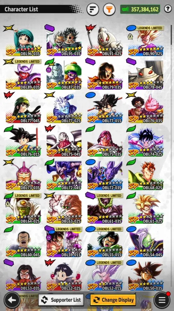 Dragon Ball Legends Accounts 357M TotalPower|LV158|4UL+2LR+10LL|SSGSS Gogeta,Om image 7