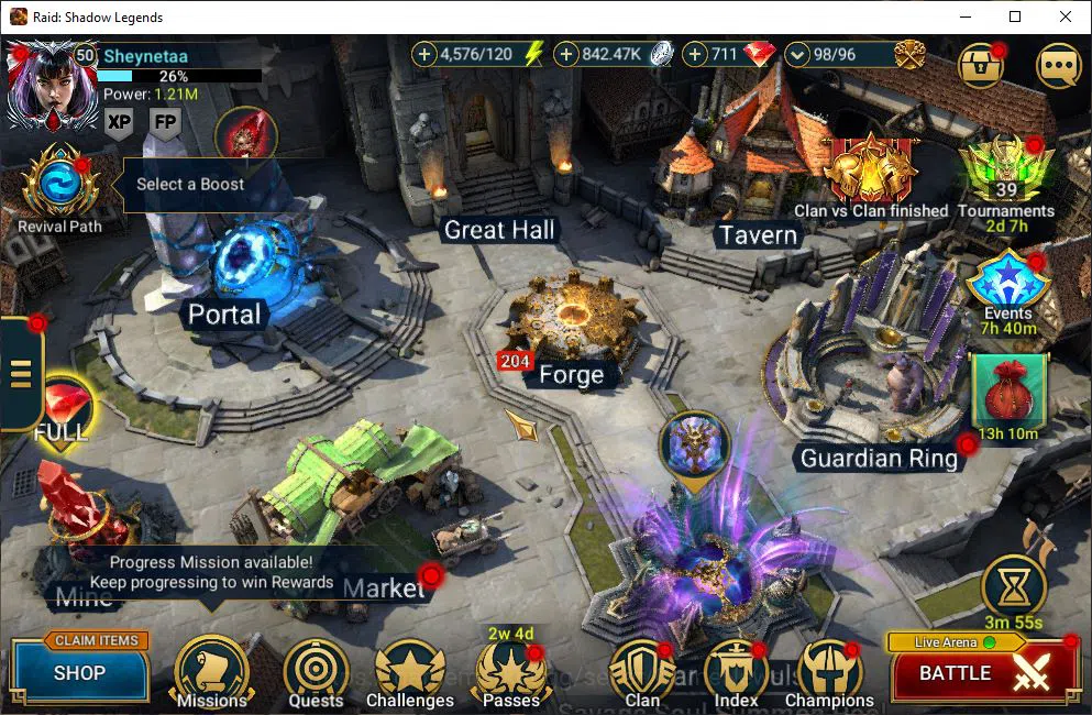 Raid: Shadow Legends Mid-Game Lv50 1,2M Power|1 Mythical(Arachoa Moonspinner)|23 image 1